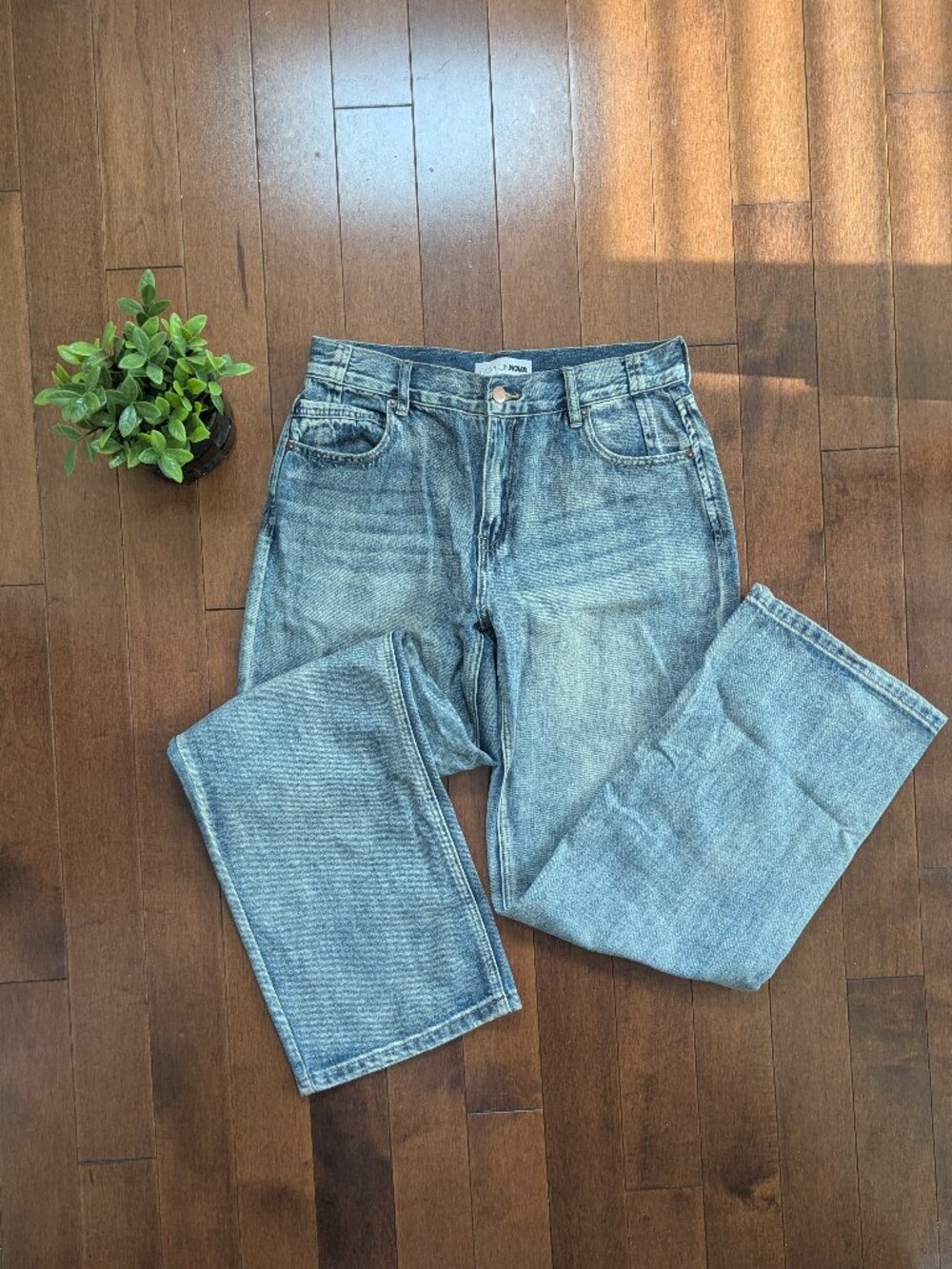 FASHION NOVA 'AINT THAT SWEET' LOW RISE BAGGY JEANS